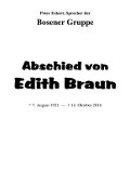 Nachruf für Edith Braun